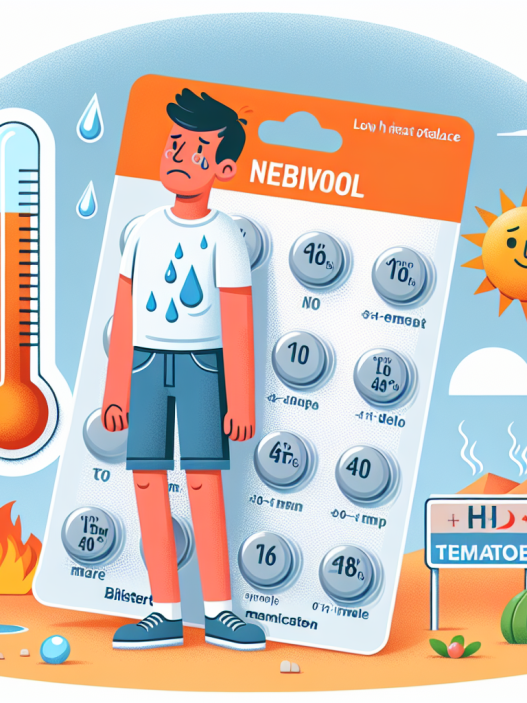 ¿Puede Nebivolol causar baja tolerancia al calor?