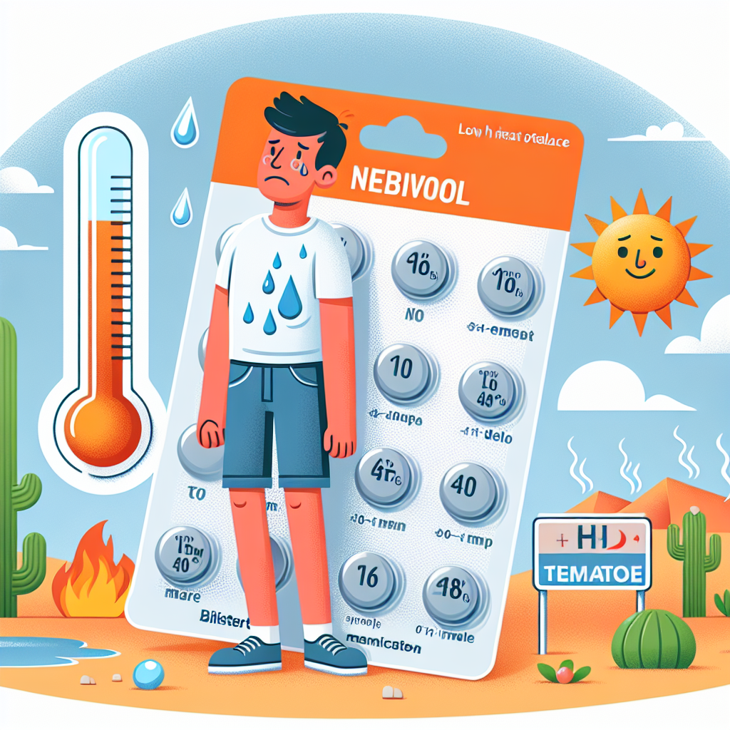 ¿Puede Nebivolol causar baja tolerancia al calor?