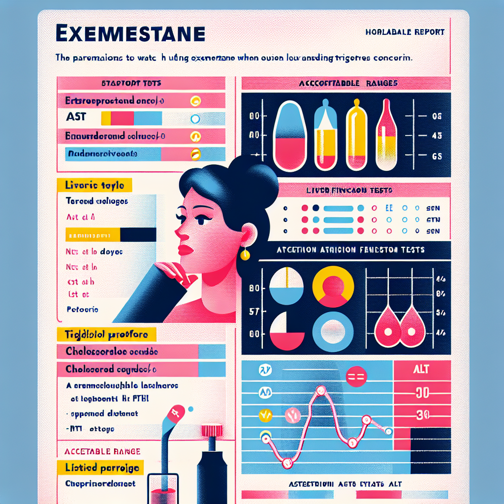 Qué parámetros vigilar en sangre al usar Exemestane