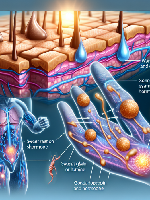Cómo responde la piel al sudor con Gonadotropina