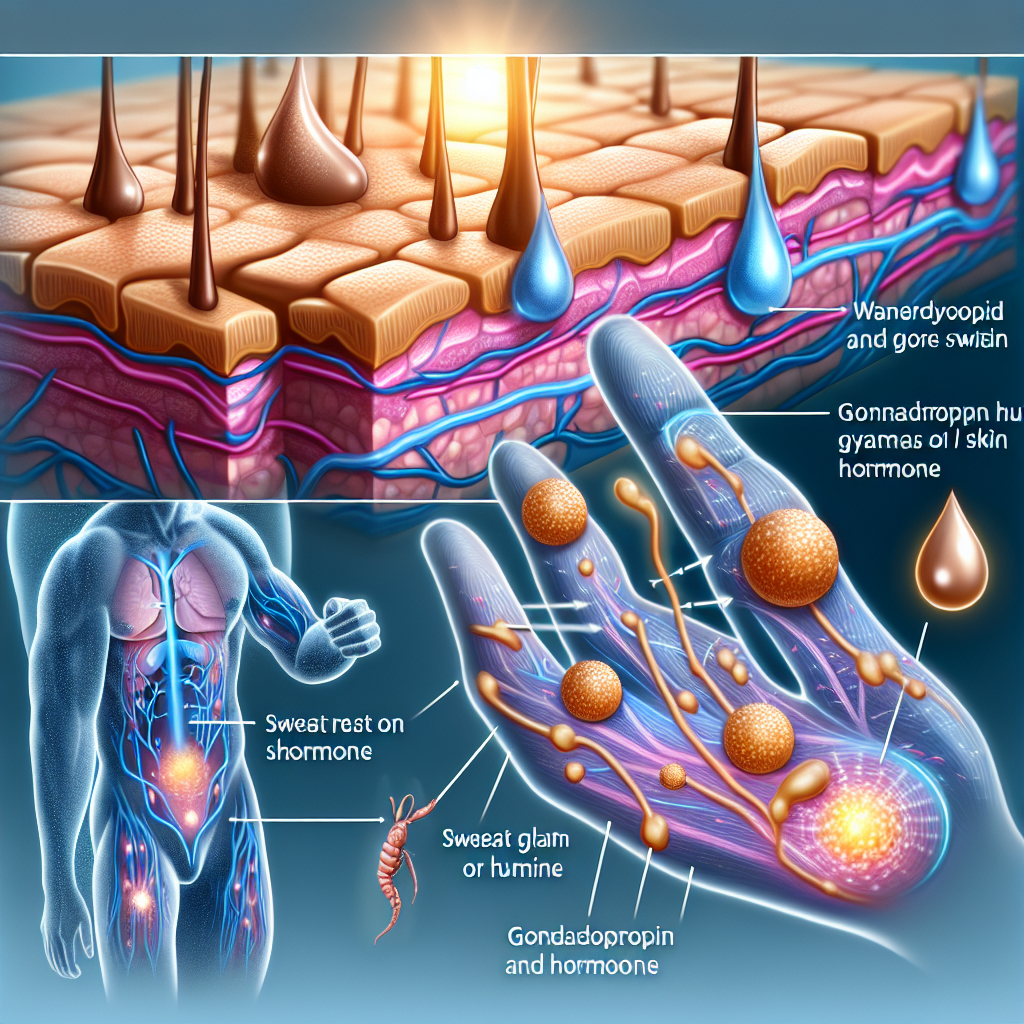 Cómo responde la piel al sudor con Gonadotropina