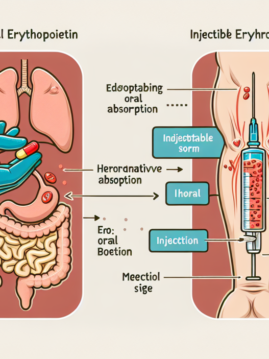 Diferencias entre Erythropoietin oral e inyectable