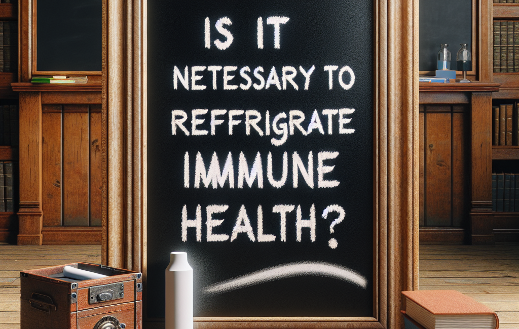 ¿Es necesario refrigerar Salud inmunológica?