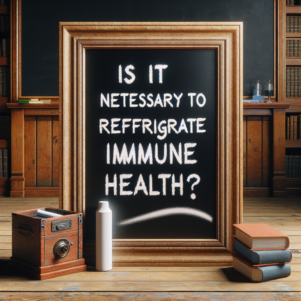 ¿Es necesario refrigerar Salud inmunológica?